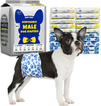 Meela's Belly Band Wraps for Male Dogs — Disposable Leakproof 60 Count