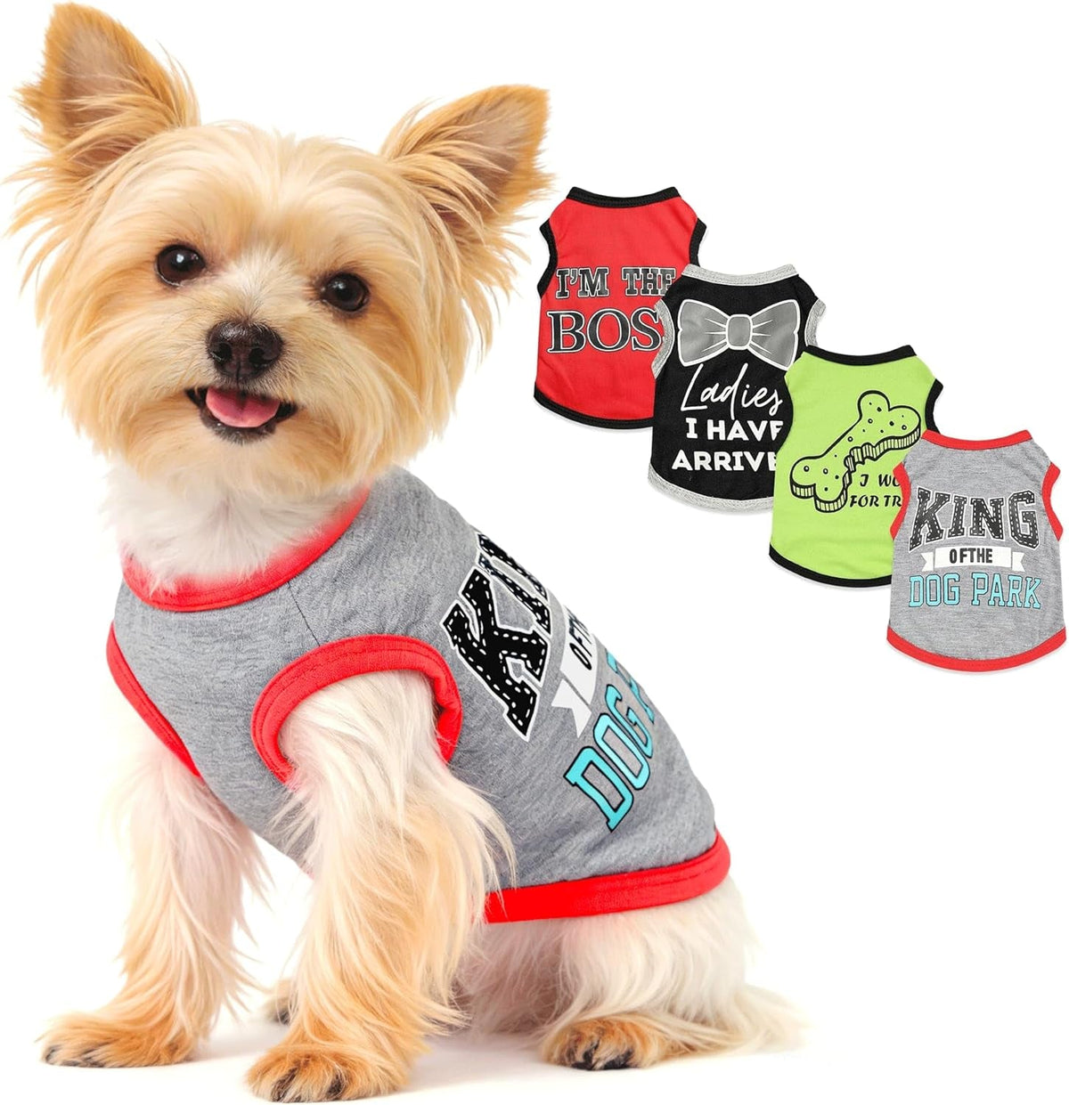 Meela’s Everyday Yorkie Shirts | 4 Pack