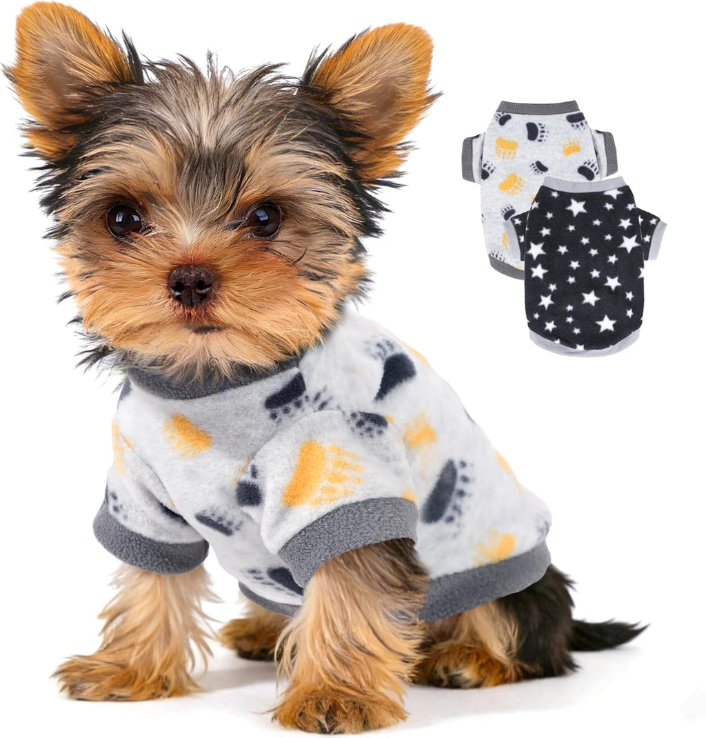 Meela’s Cozy Little Yorkie Fleece Sweaters | 2 Pack