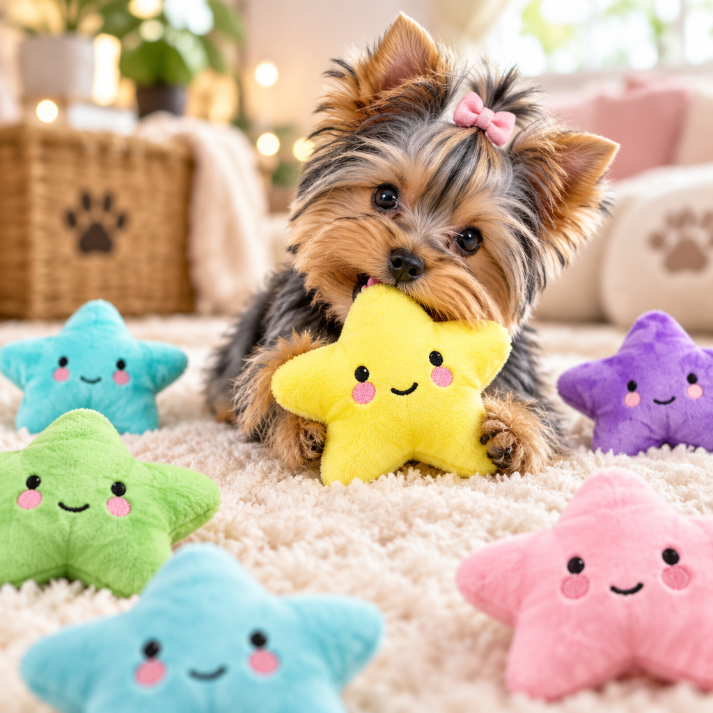 Meela’s Little Star Yorkie Squeaky Toy