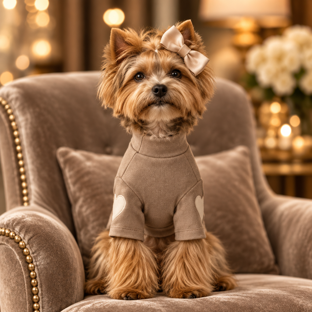 Meela’s Little Heart Yorkie Sweater