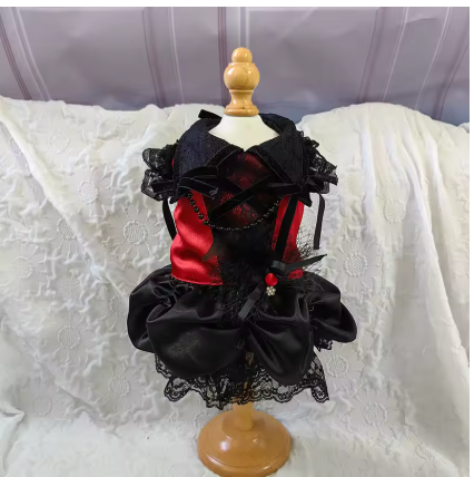Meela’s Little Belle Yorkie Lace Party Dress