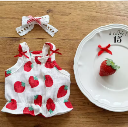 Meela’s Sweet Strawberry Yorkie Dress
