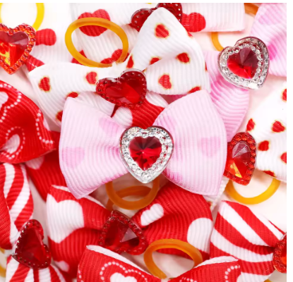 Meelas Valentine Bow Pack 10 pcs