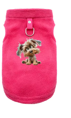 Meelas Yorkie Fleece Vest