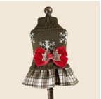 Meelas Festive Girl Dog Sweater