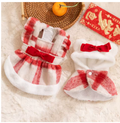 Meelas Holiday Plaid Pet Dress