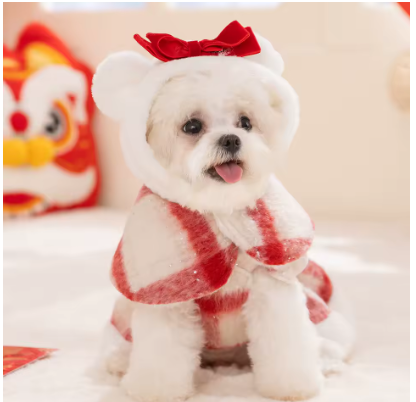 Meelas Holiday Plaid Pet Dress