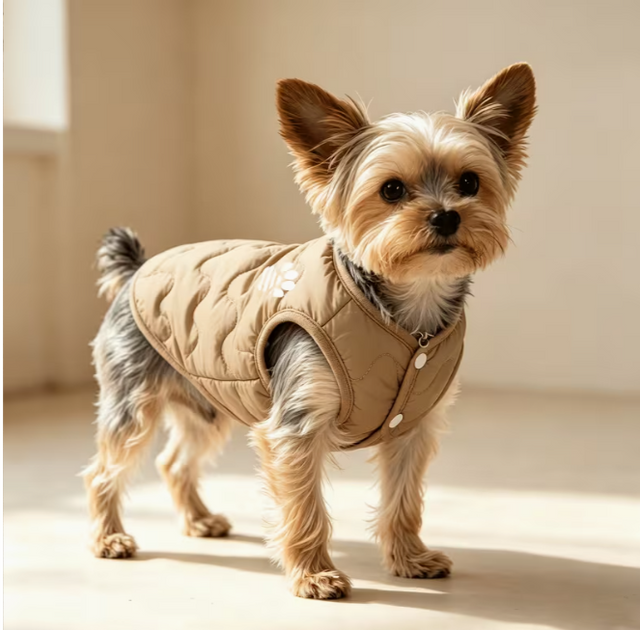 Meelas Paw Print Puffer Vest