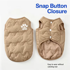 Meelas Paw Print Puffer Vest