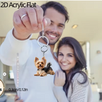 Meelas Cute Yorkie Keychain