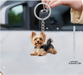 Meelas Cute Yorkie Keychain