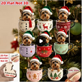 Meelas Yorkie Hand painted Ornaments