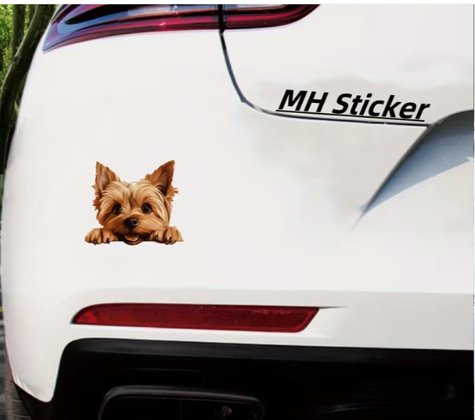 Meelas Cute Yorkie Decal