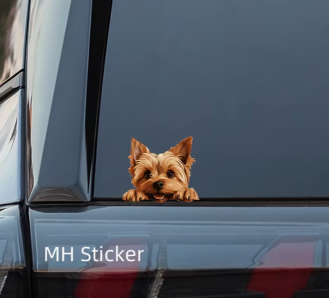 Meelas Cute Yorkie Decal