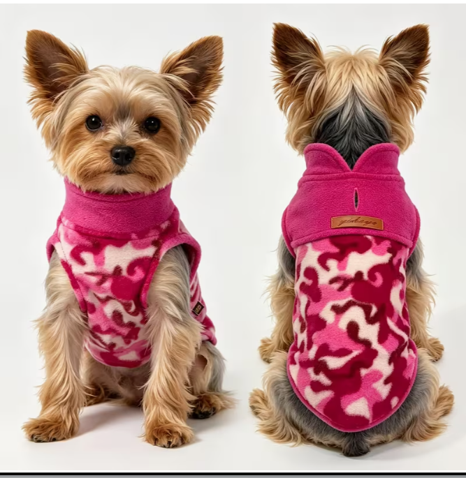 Meelas Plaid Fleece Dog Sweater