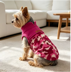 Meelas Plaid Fleece Dog Sweater