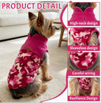 Meelas Plaid Fleece Dog Sweater