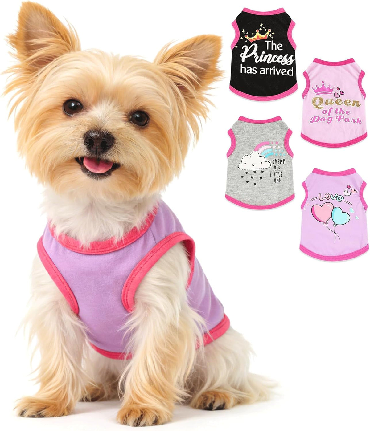 Meela’s Everyday Yorkie Shirts | 4 Pack