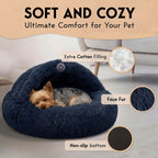Meela's Dreamy Donut Calming Bed — Plush Washable Dog Bed for Small Dogs